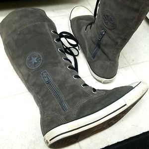 CONVERSE Suede & Fleece tall boots chucks